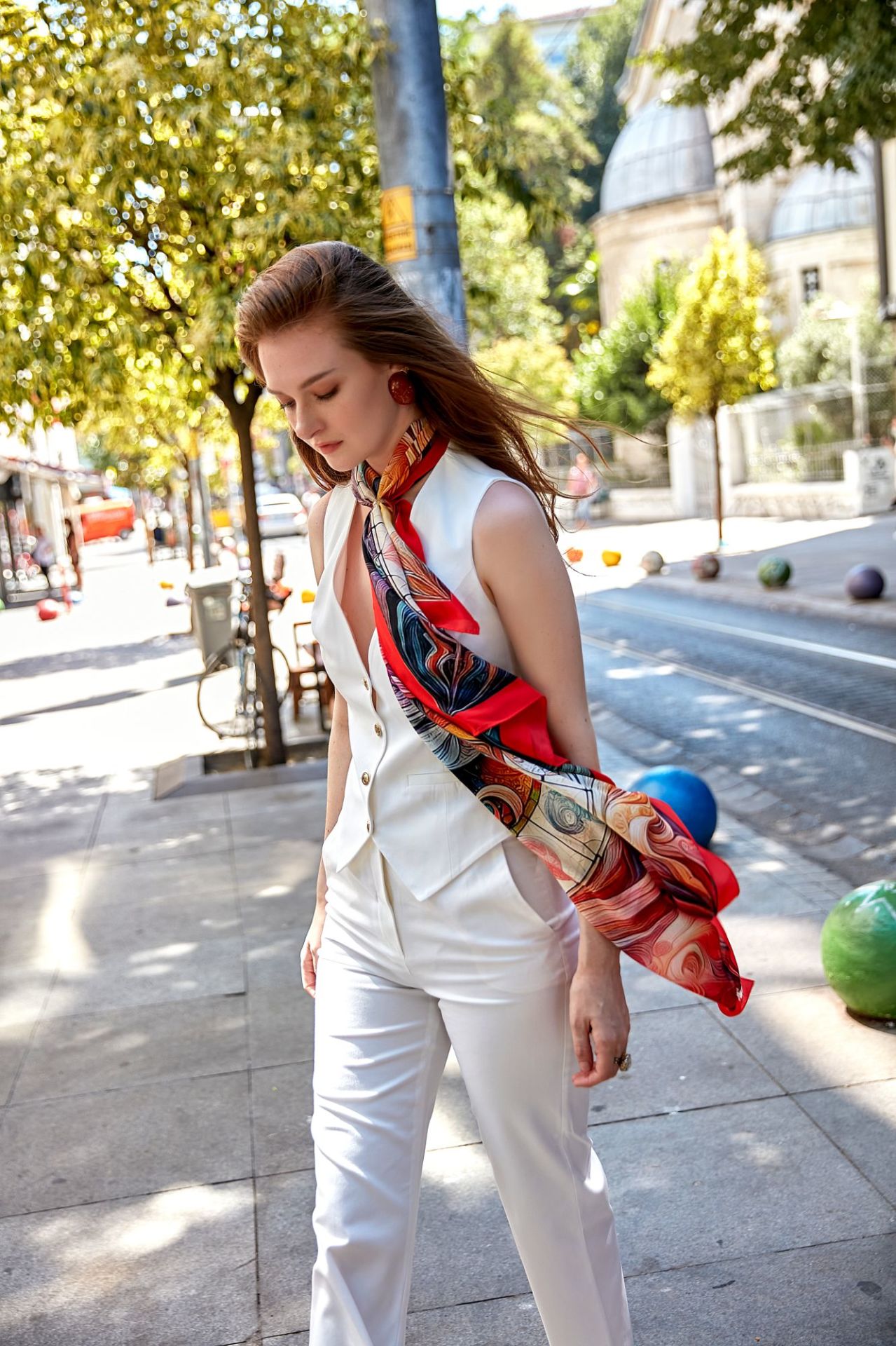 Mitoloji Koleksiyonu Zodyak Krep İpek Şal Pareo