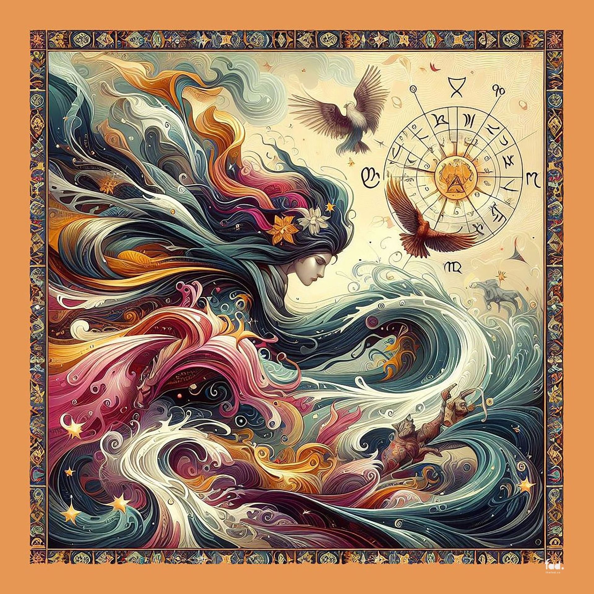 Mitoloji Koleksiyonu Stella Krep İpek Şal Pareo