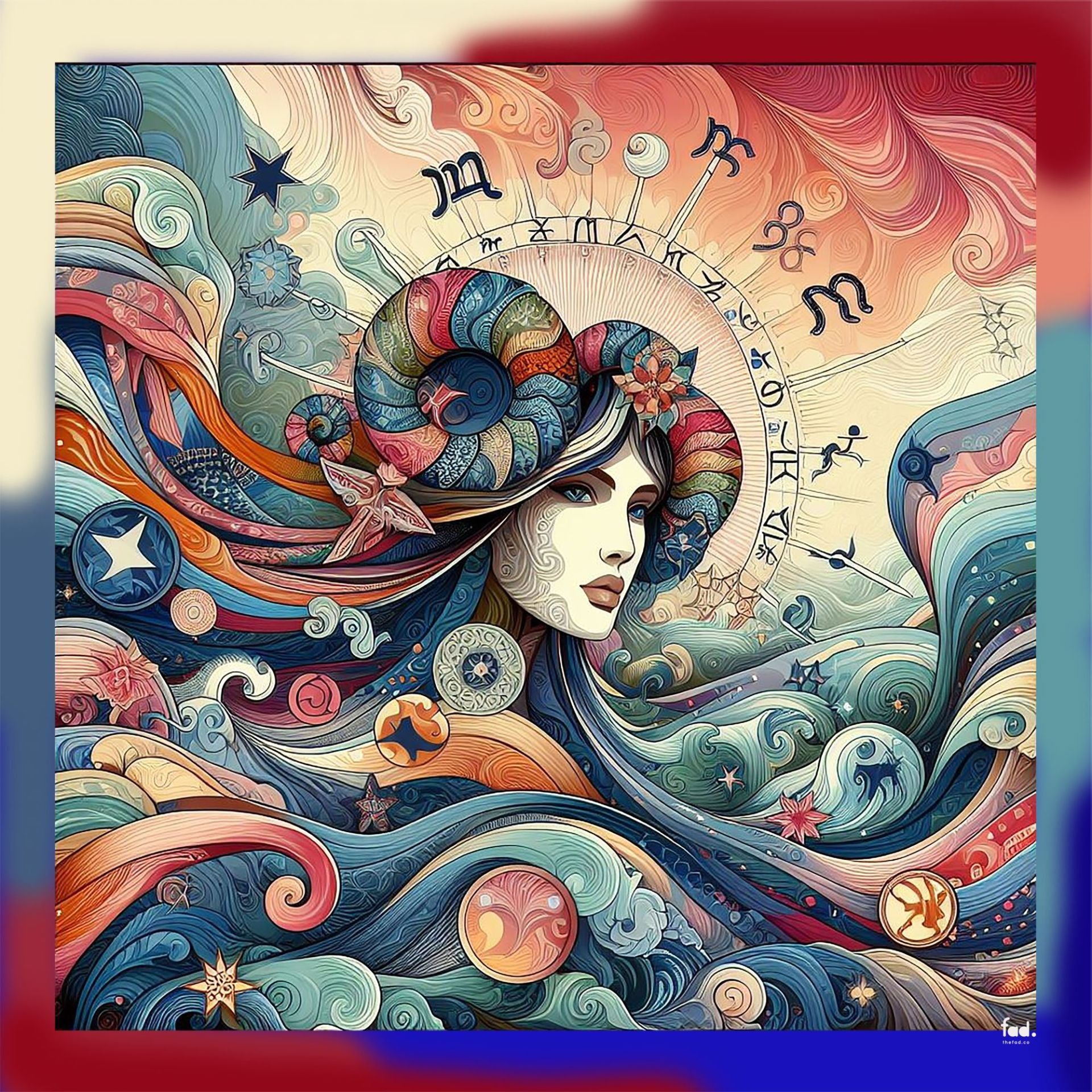 Mitoloji Koleksiyonu Aries Pamuk Vual Fular Bandana