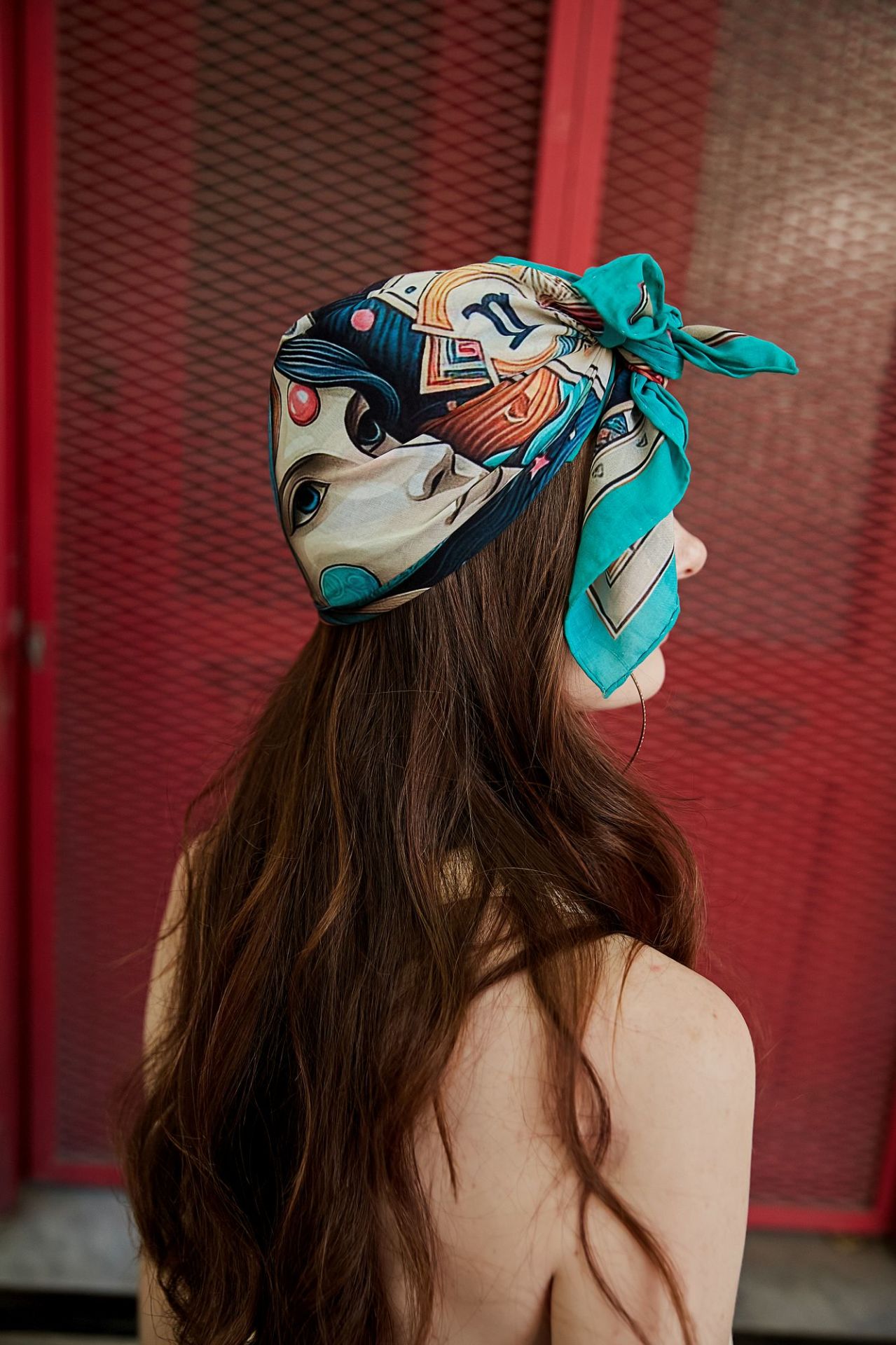 Mitoloji Koleksiyonu Celestal Pamuk Vual Fular Bandana