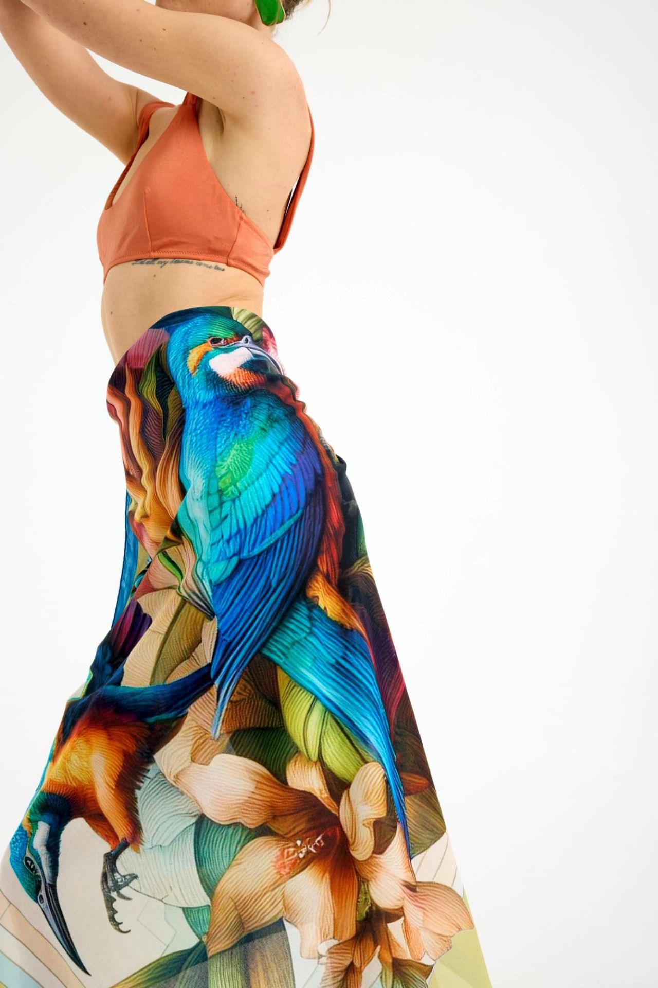 Ekinoks Yeşil Pamuk Pareo Şal