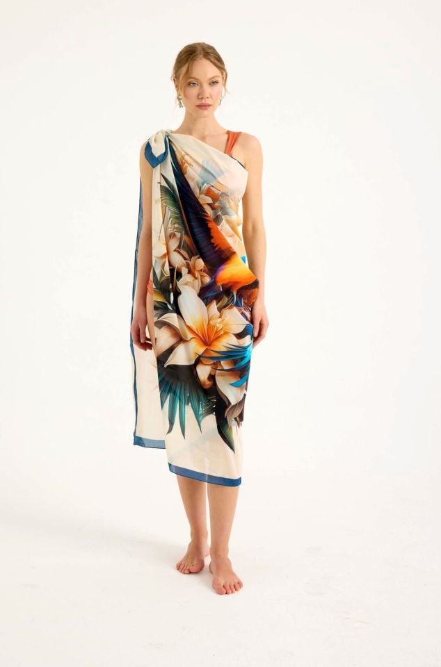 Ekinoks  Okyanus mavisi Pamuk Pareo Şal