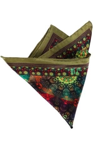 Doğanın Formülleriyle Tasarlanmış Şık Lüks İpek Cep Mendili