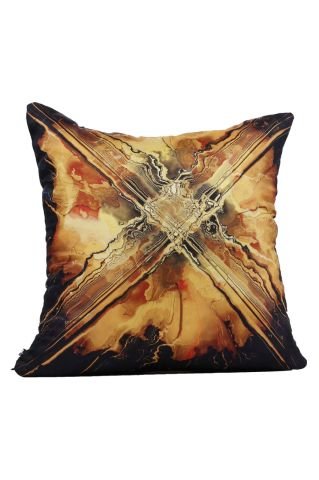 Zamansız Lüks ve Estetikle tasarlanmış İki Yüzü Baskılı Gizli Fermuarlı Saf İpek Yastık