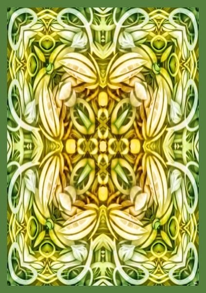 Tropikal  Desenli Pamuk Pareo Şal Yeşil