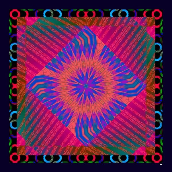 Pırıltılı  İtalyan Yün Pareo Şal Mor Gece mavisi